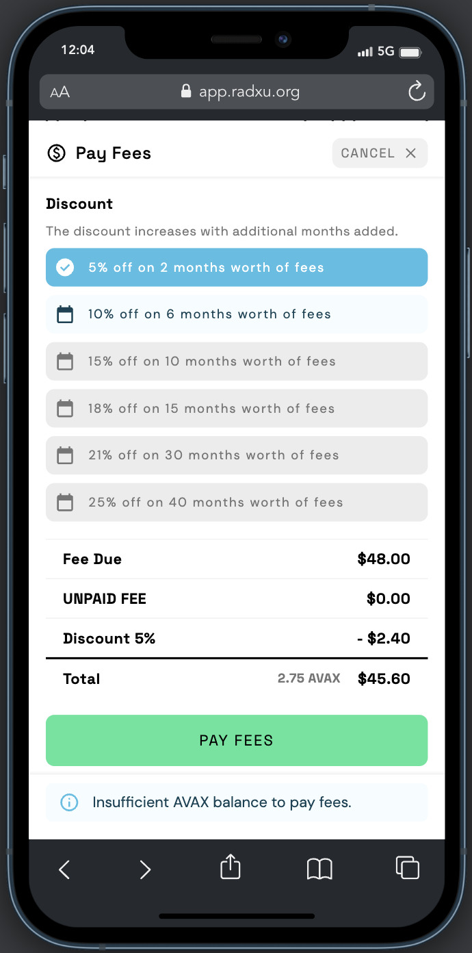 Radxu dApp Mobile 14